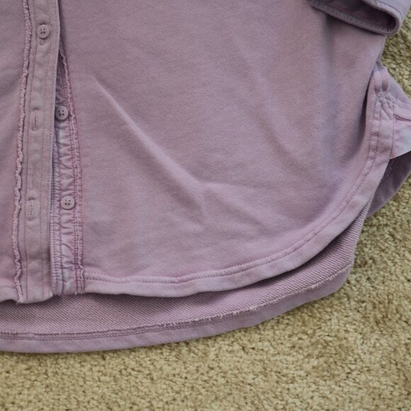 Aerie Lavender Button-Up Shirt - Picture 4 of 6